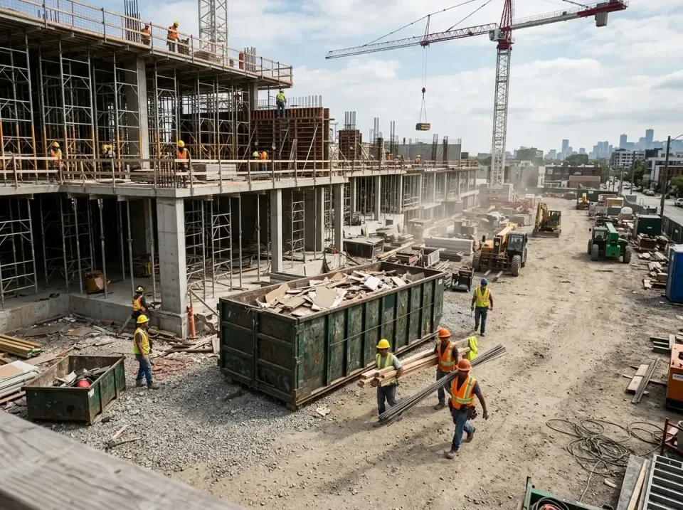 commercial-construction-site-w-002 — frequently asked questions, Low Cost Construction Dumpster Rental in Parsippany, NJ
